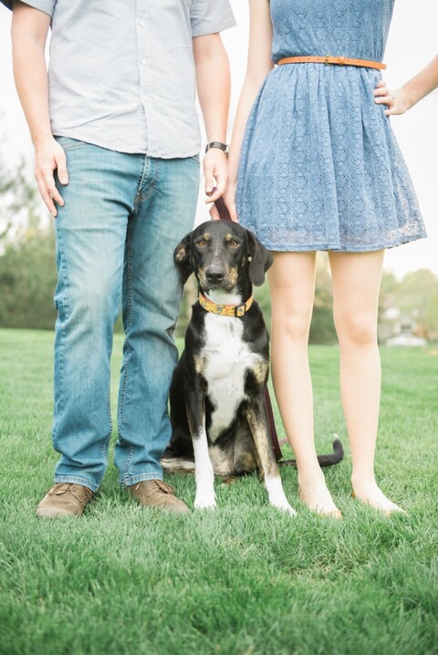 engagement photos of a couple with their dog at Silo Park 
in colorado | Colorado outdoor wedding elopement engagement photography Denver, Rocky Mountains, Wyoming