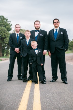 Groom, groomsmen, and children at Vow renewal wedding ceremony in Golden Colorado | outdoor wedding elopement engagement photography Denver, Rocky Mountains, Wyoming