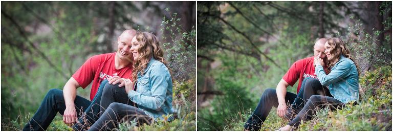 Outdoor engagement, Lyons photography