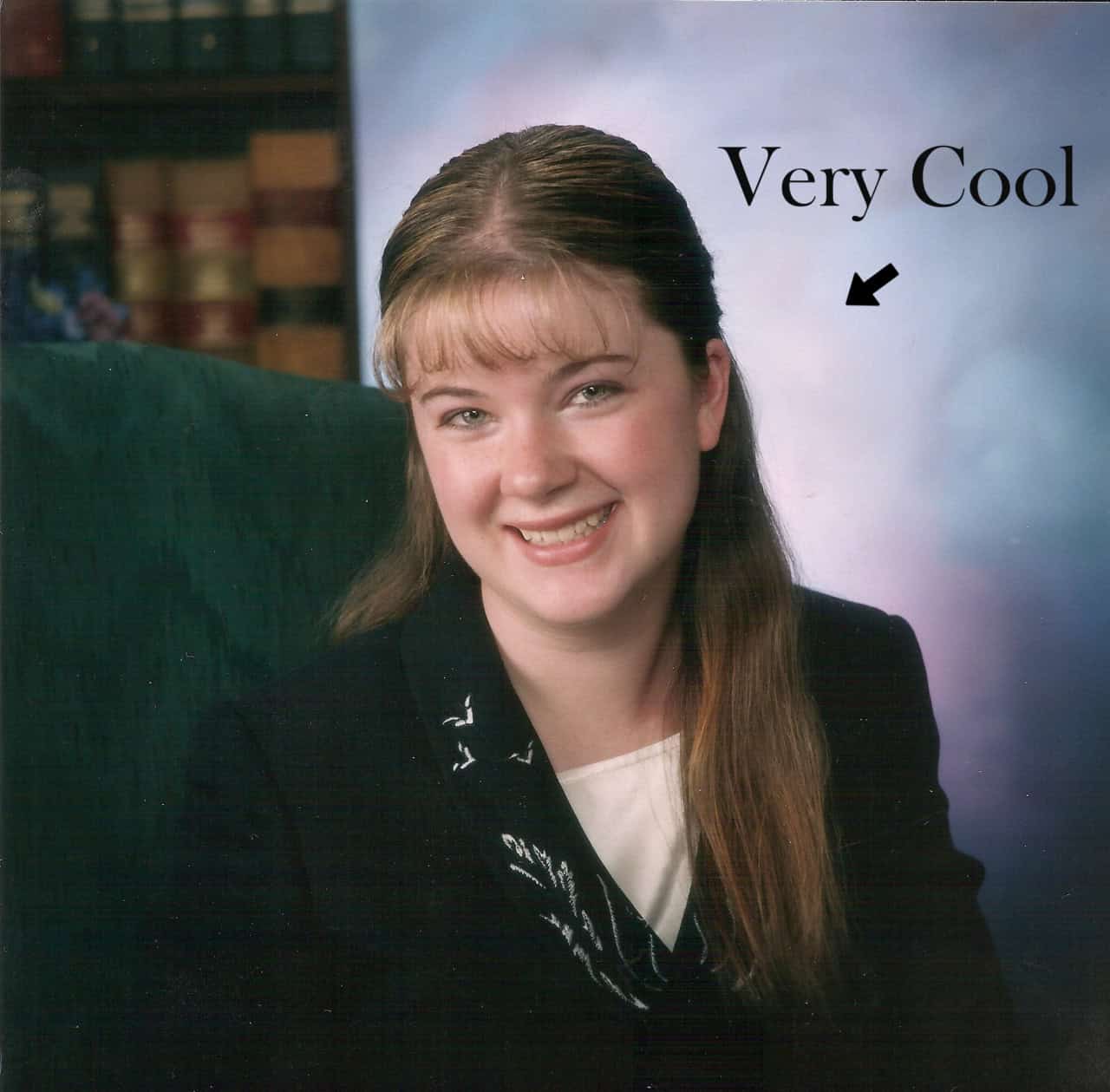 Nerdy wedding photographer, awkward high school photo.